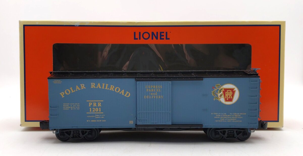 Lionel 6-27274 O Gauge Polar Railroad Wood-Sheathed Boxcar #1201 LN/Box