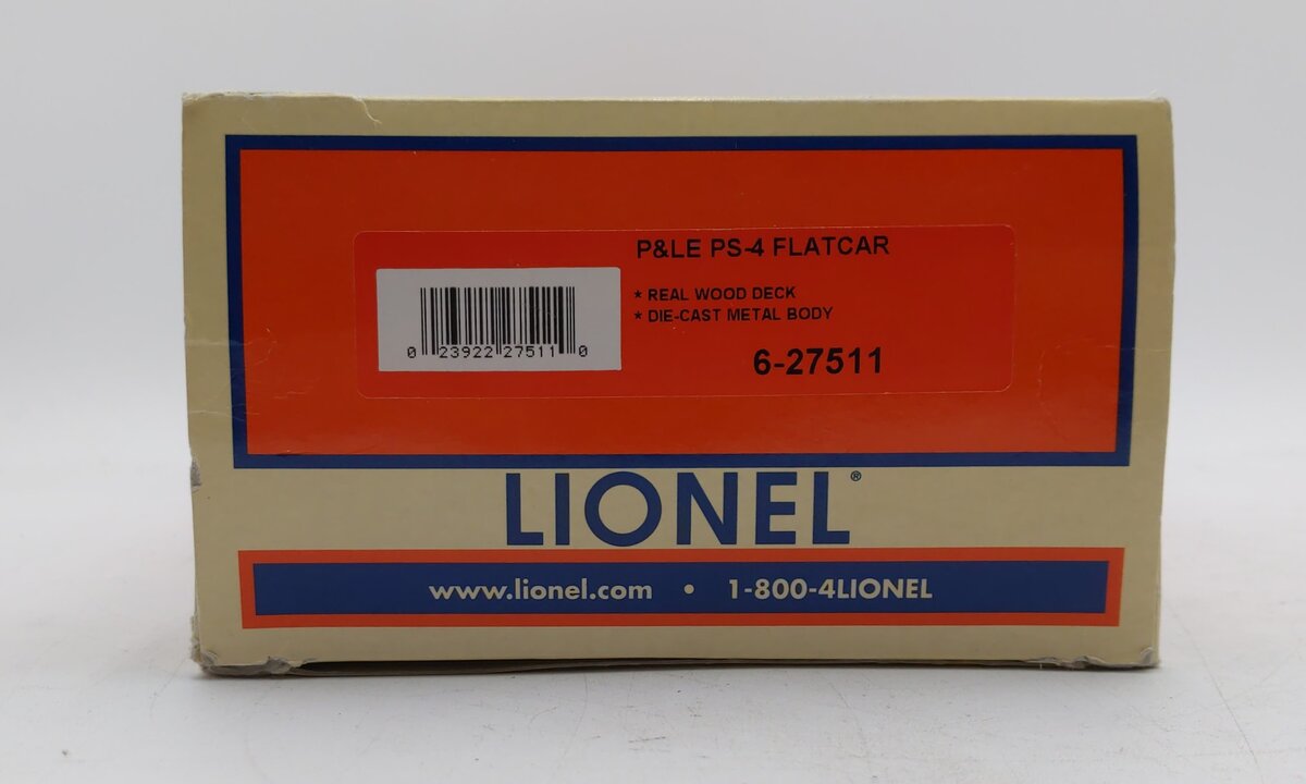 Lionel 6-27511 O Gauge Pittsburgh and Lake Erie PS-4 Flatcar #1154 EX/Box