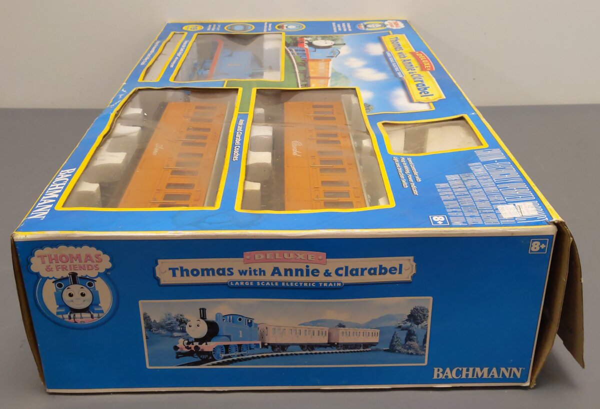 Bachmann 90068 G Scale Thomas with Annie & Clarabel Electric Train Set EX/Box