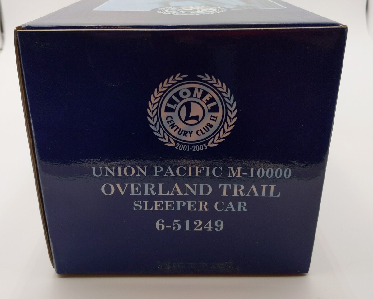 Lionel 6-51249 O Gauge Union Pacific M-10000 Overland Sleeper Car LN/Box
