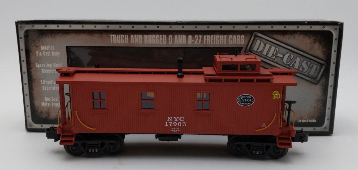 MTH 30-8501 O Gauge New York Central Die-Cast Woodsided Caboose #17965 LN/Box