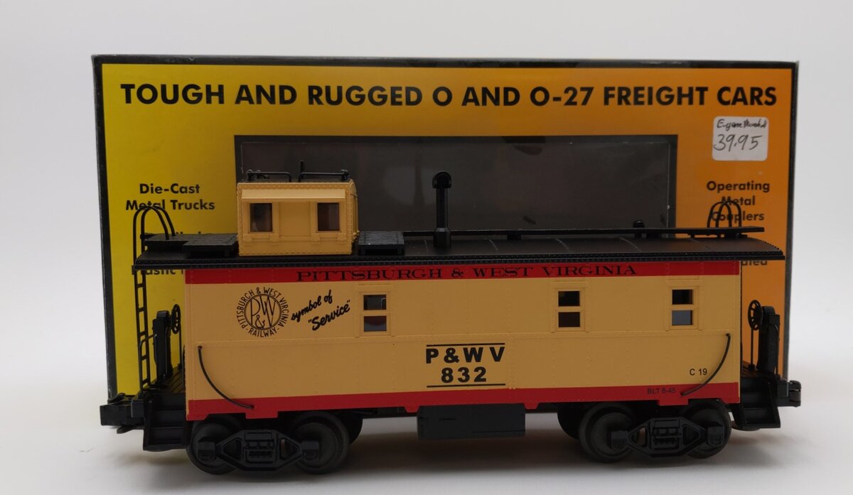 MTH 30-7747 Pittsburgh and West Virginia Offset Steel Caboose LN/Box
