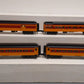 MTH 30-69197 O-27 Milwaukee Road 60' Madison Passenger 4-Car Set