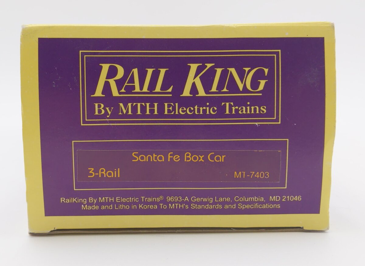 MTH 20-7403 O Gauge Santa Fe Boxcar #20860 LN/Box