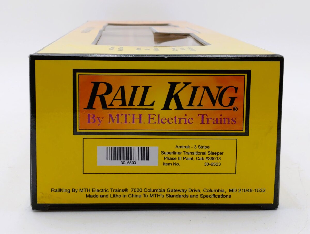 MTH 30-6503 O Gauge Amtrak Superliner Transitional Sleeper #39013 LN/Box