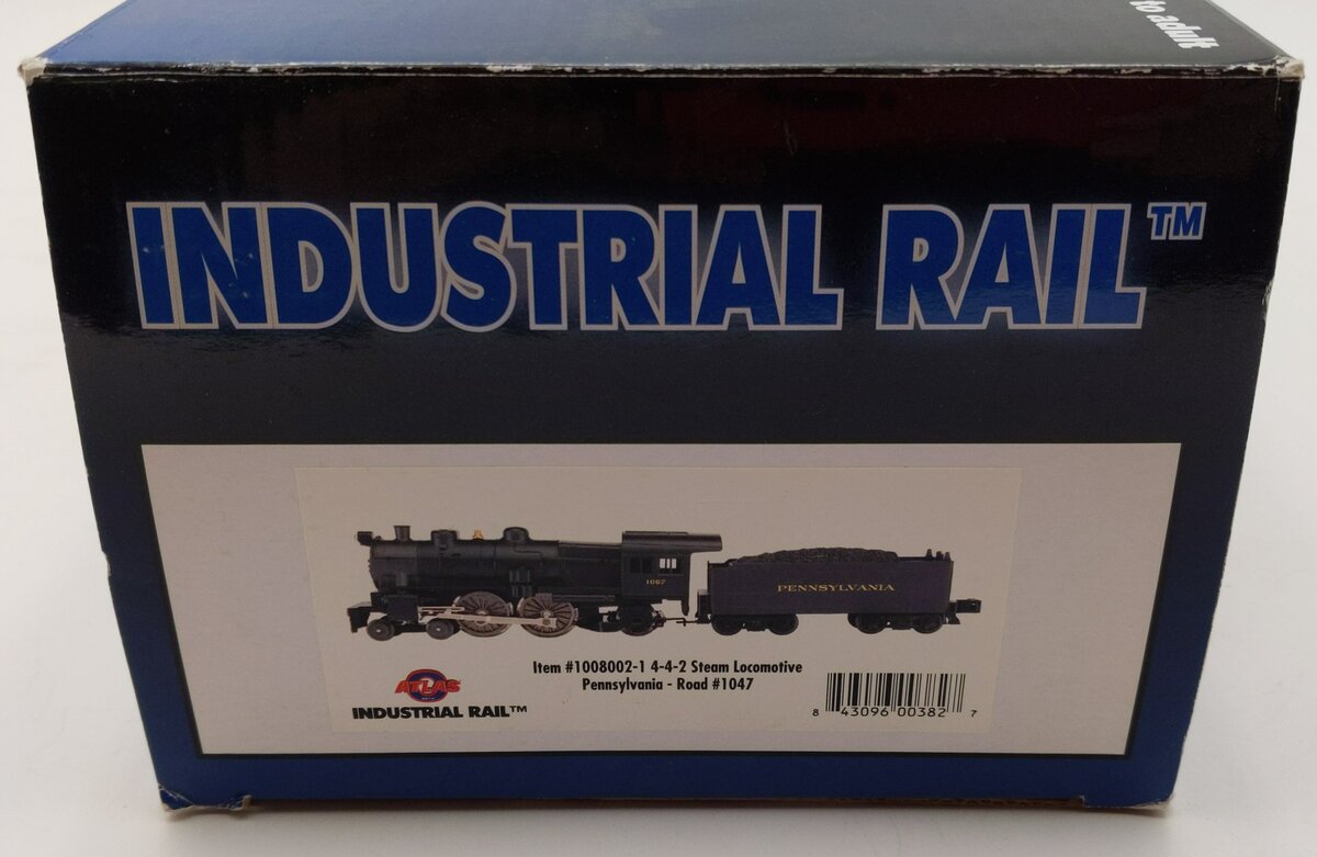 Industrial Rail 10080021 O PRR 4-4-2 Steam Locomotive #1047