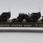 K-Line K691-8023 O Gauge US Army Flat Car w/3 Jeeps LN/Box