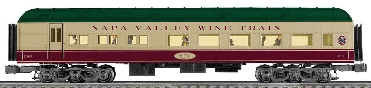 Lionel 6-22613 O Napa Valley 15'' Heavyweight Passenger Car 4-Pack