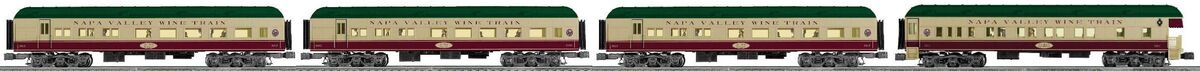 Lionel 6-22613 O Napa Valley 15'' Heavyweight Passenger Car 4-Pack