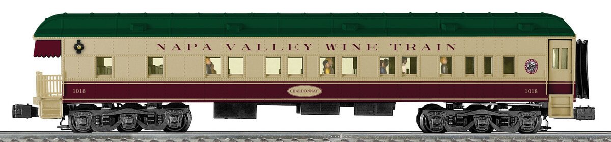 Lionel 6-22613 O Napa Valley 15'' Heavyweight Passenger Car 4-Pack