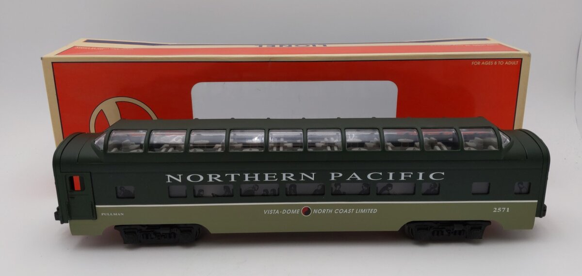Lionel 6-19167 O Gauge Northern Pacific Full Vista Dome Coach #2571