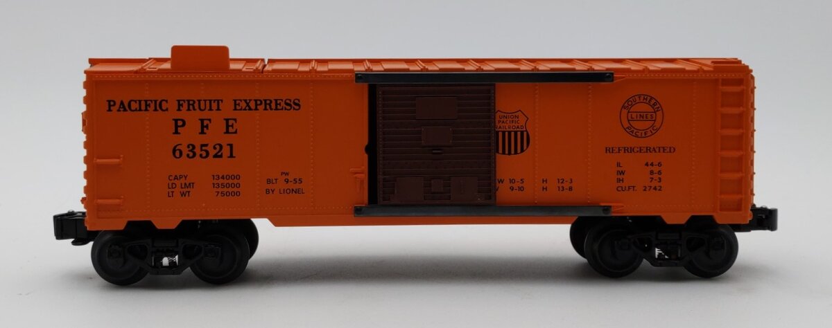 Lionel 6-26794 O Gauge PWC Pacific Fruit Express Operating Ice Car #63521 LN/Box