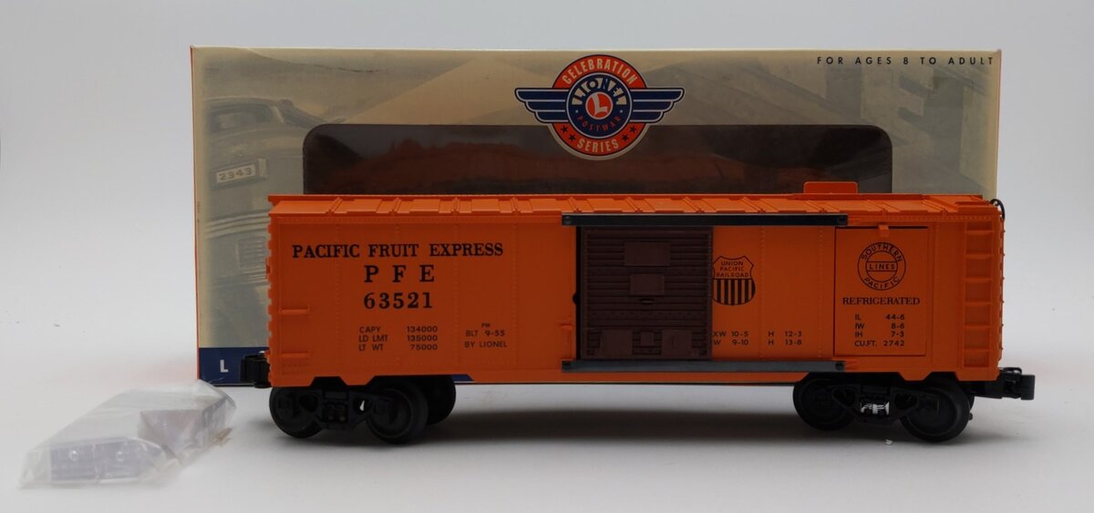 Lionel 6-26794 O Gauge PWC Pacific Fruit Express Operating Ice Car #63521 LN/Box