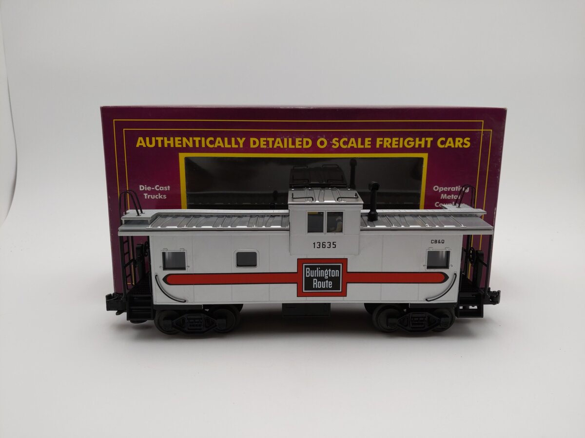 MTH 20-91023 O Gauge Burlington Extended Vision Caboose #13635 LN/Box