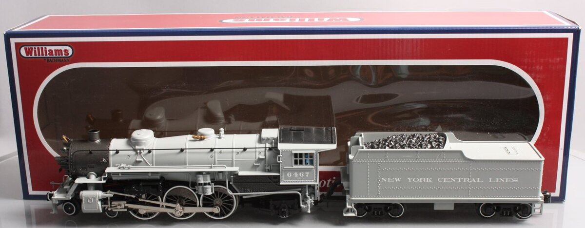 Williams 40801 O Gauge New York Central 4-6-2 Pacific w/Whistle & Bell #6467