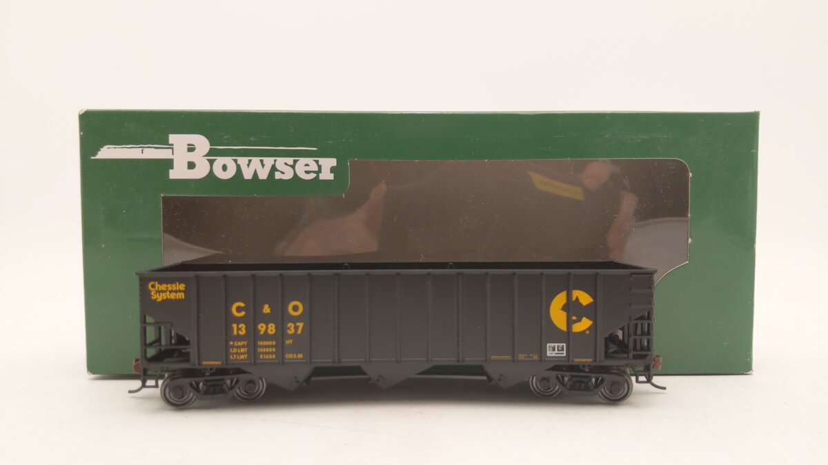 Bowser 41808 HO Chessie Chesapeake & Ohio RTR 70 Ton 14 Panel Hopper Car #139837