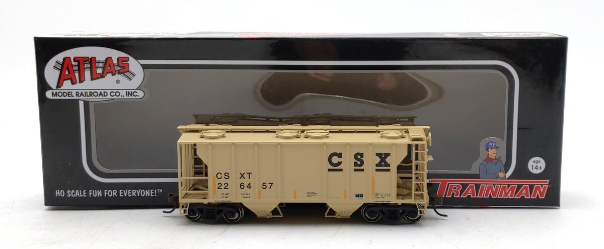 Atlas 20005046 HO Trainman CSX PS-2 Covered Hopper #226457