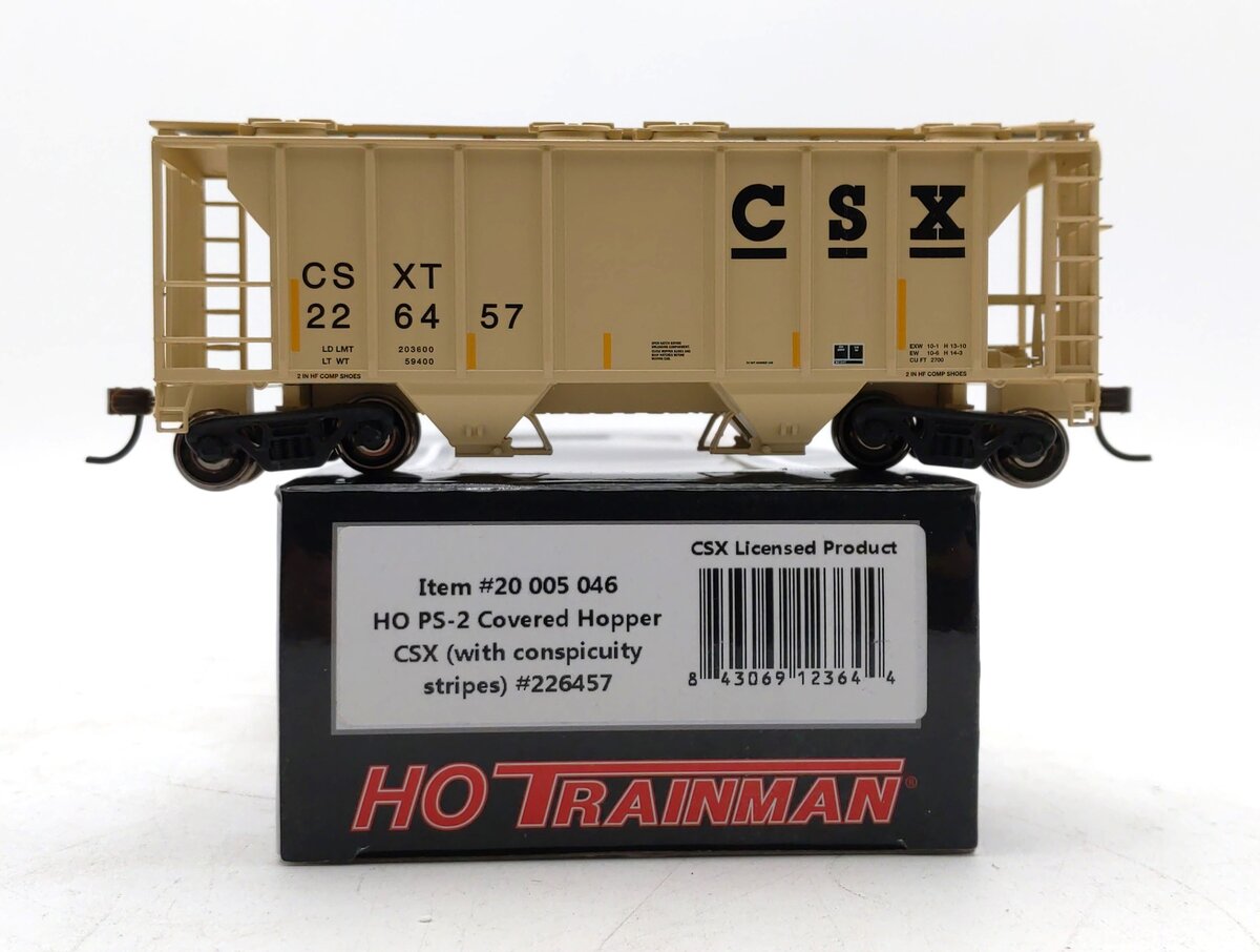 Atlas 20005046 HO Trainman CSX PS-2 Covered Hopper #226457