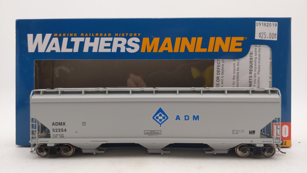 Walthers 910-7603 ADM 60' NSC 3-Bay Covered Hopper #52254