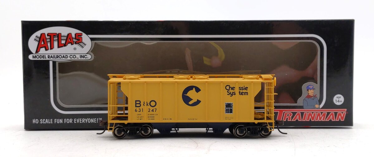 Atlas 20005042 HO Baltimore & Ohio PS-2 Covered Hopper #631247