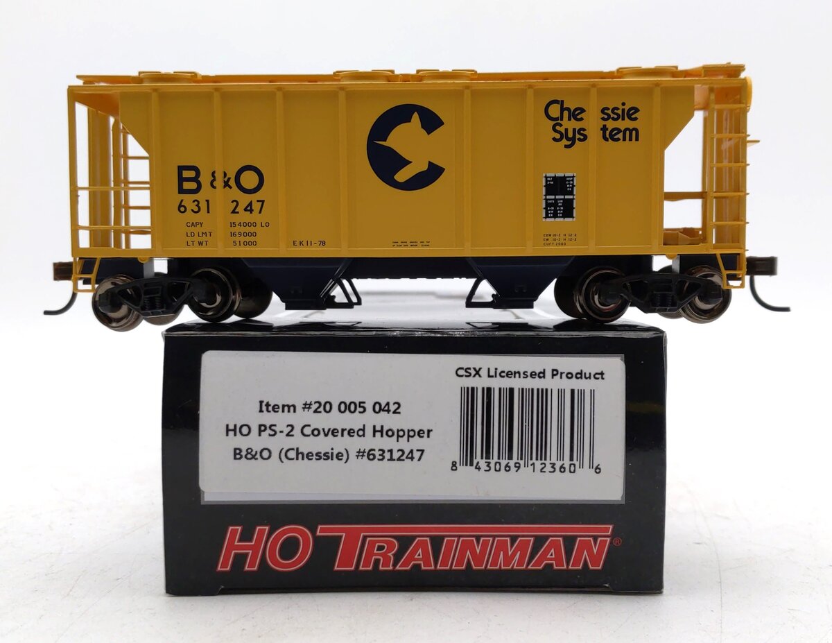 Atlas 20005042 HO Baltimore & Ohio PS-2 Covered Hopper #631247