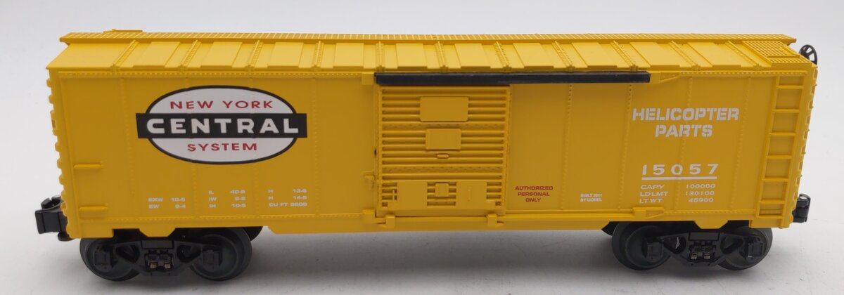 Lionel 6-30156 O New York Central Helicopter Parts Boxcar #15057 LN