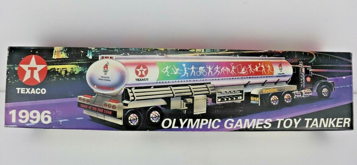 Texaco 1996 1:24 Olympic Games Texaco Tanker Truck Working Lights & Horn