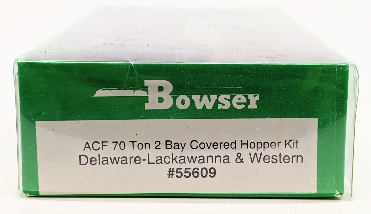 Bowser 55609 HO Scale 70 Ton 2 Bay Covered Hopper Lackawanna Kit