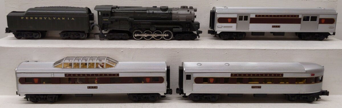 MTH 30-4056-0 Pennsylvania 6-8-6 Bantam Turbine O Gauge Steam Train Set with LS EX/Box