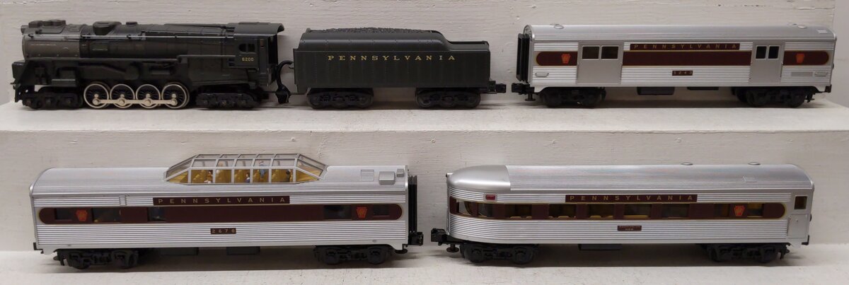 MTH 30-4056-0 Pennsylvania 6-8-6 Bantam Turbine O Gauge Steam Train Set with LS EX/Box