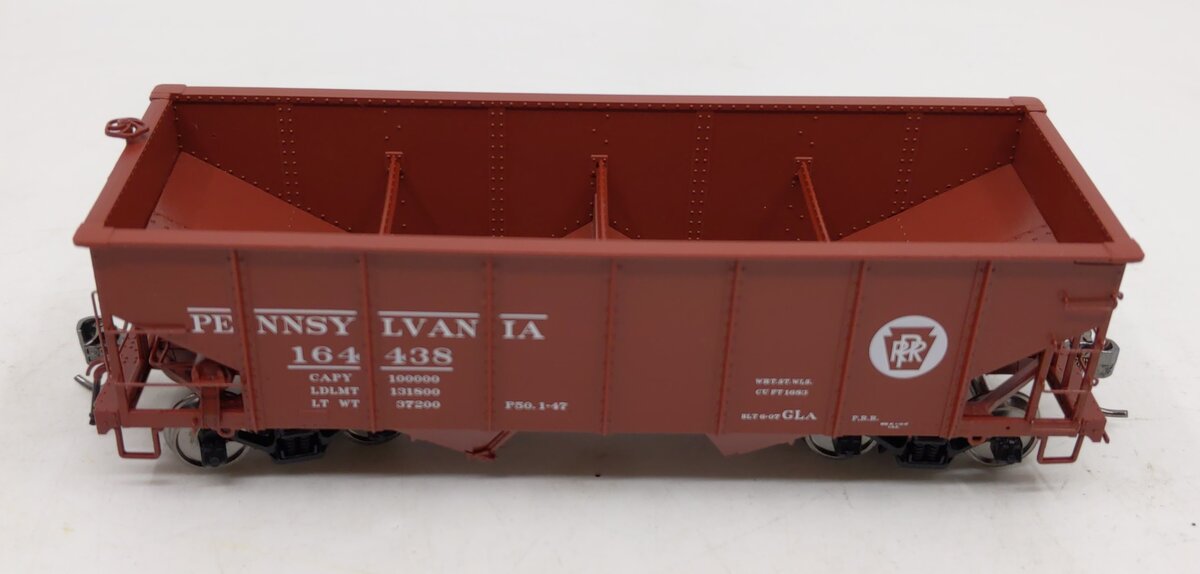 Rapido Trains 148002-2 HO PRR Circle Keystone GLa 2-Bay Hopper Car #164438 NIB