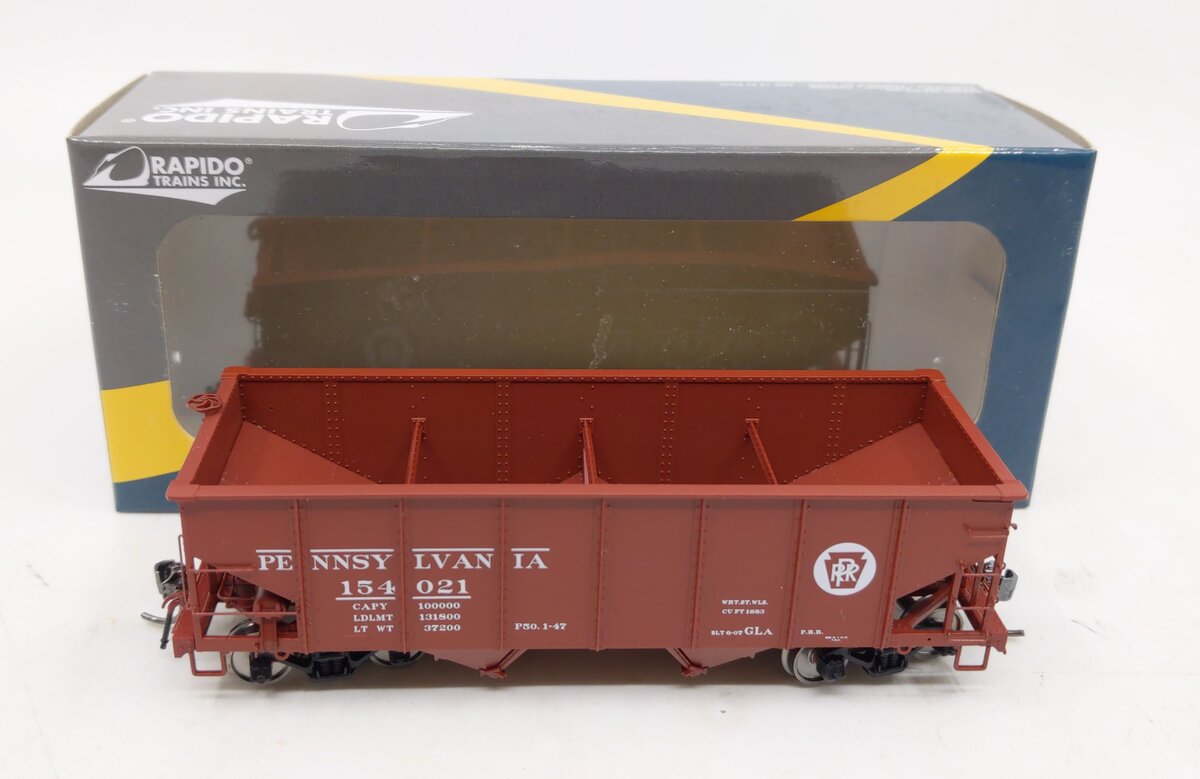 Rapido Trains 148001A HO Pennsylvania Circle Keystone GLa 2-Bay Hopper Car