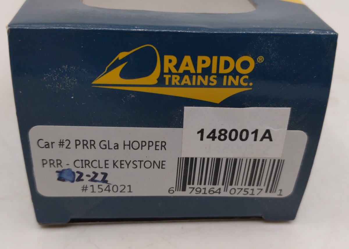 Rapido Trains 148001A HO Pennsylvania Circle Keystone GLa 2-Bay Hopper Car