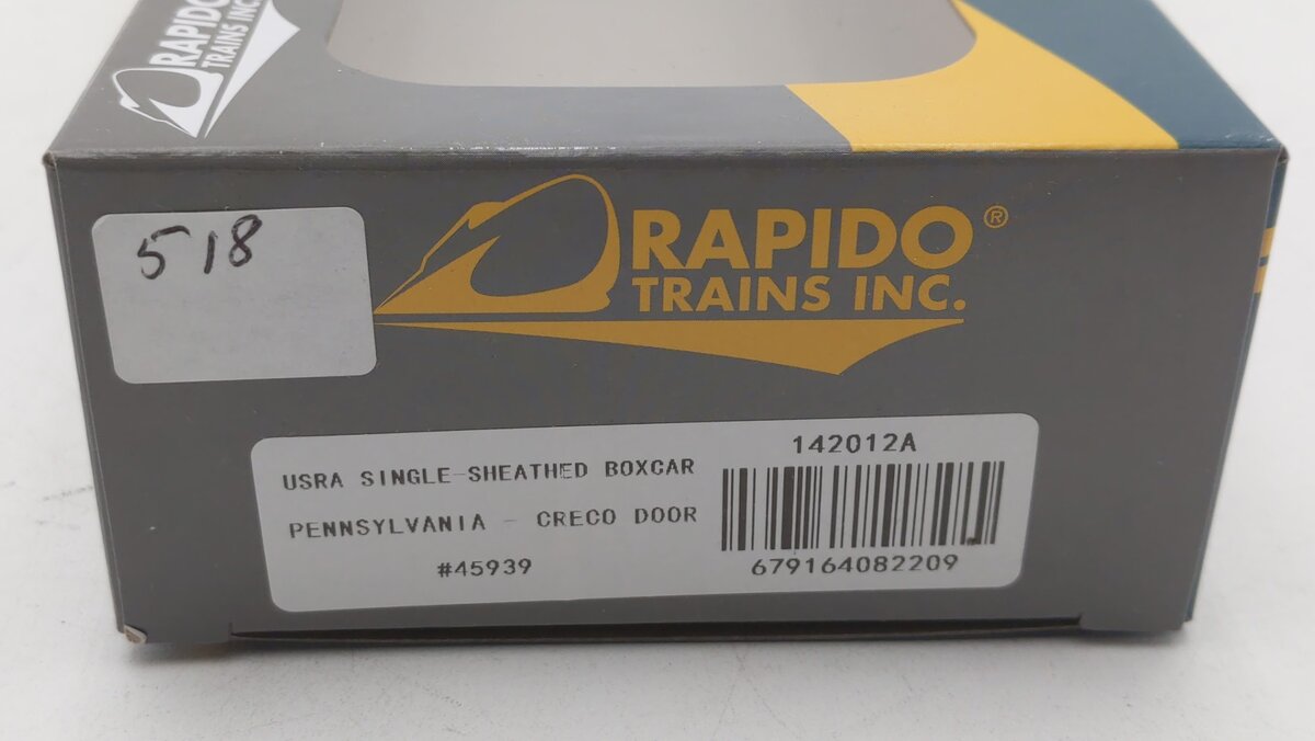 Rapido Trains 142012A HO Pennsylvania Railroad Creco USRA Single Sheathed Boxcar