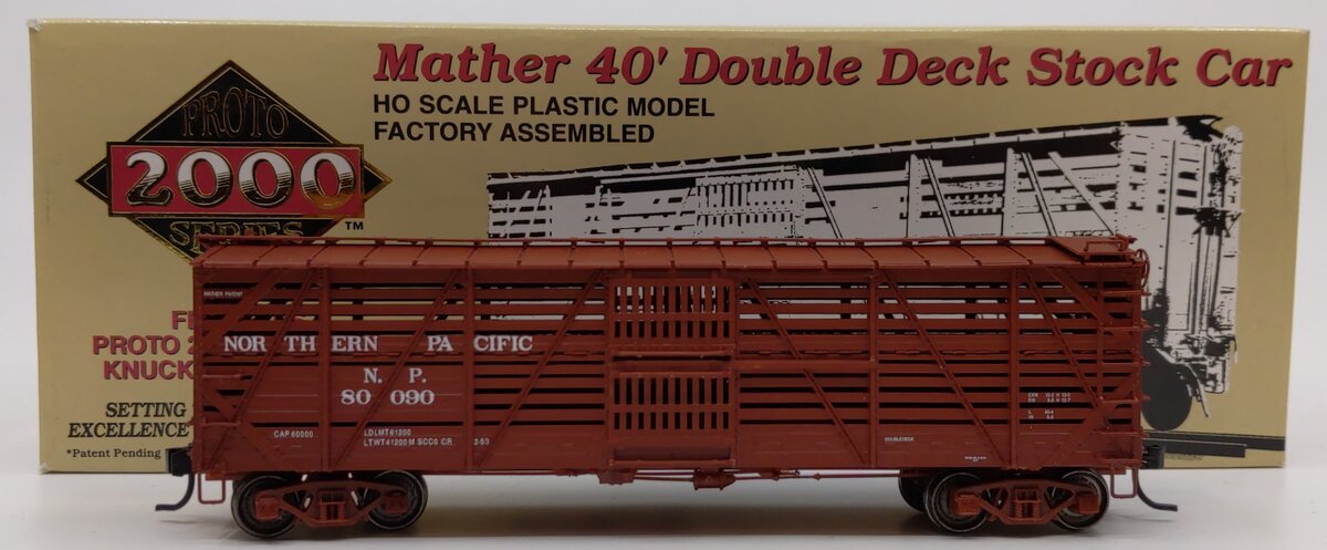 Proto 2000 80090 HO Scale Northern Pacific 40' Double Deck Stock Car