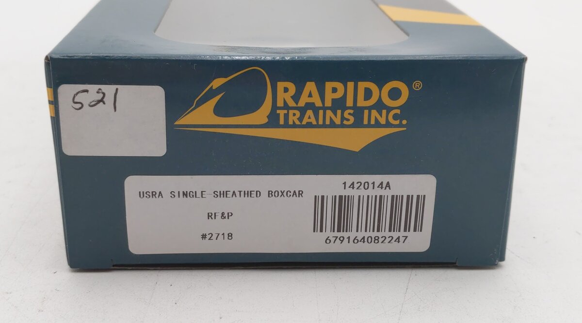 Rapido Trains 142014A HO RF&P USRA Single Sheathed Boxcar