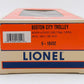 Lionel 6-18452 O Gauge Boston City Trolley #3321 LN/Box
