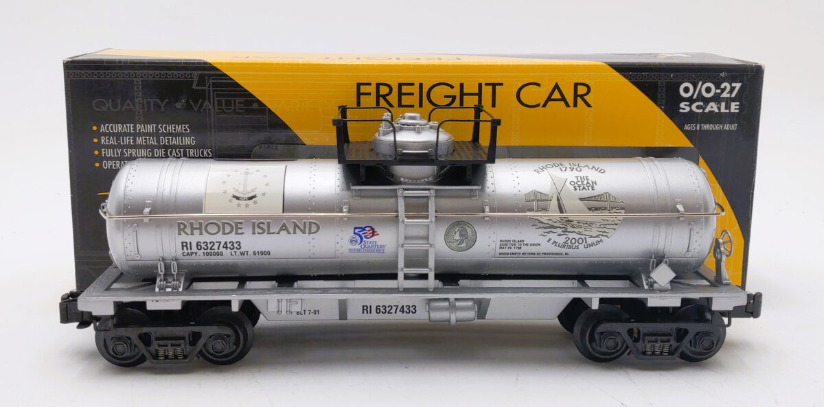 K-Line K632-7433 O Rhode Island Commemorative Quarter Series Tank Car LN/Box