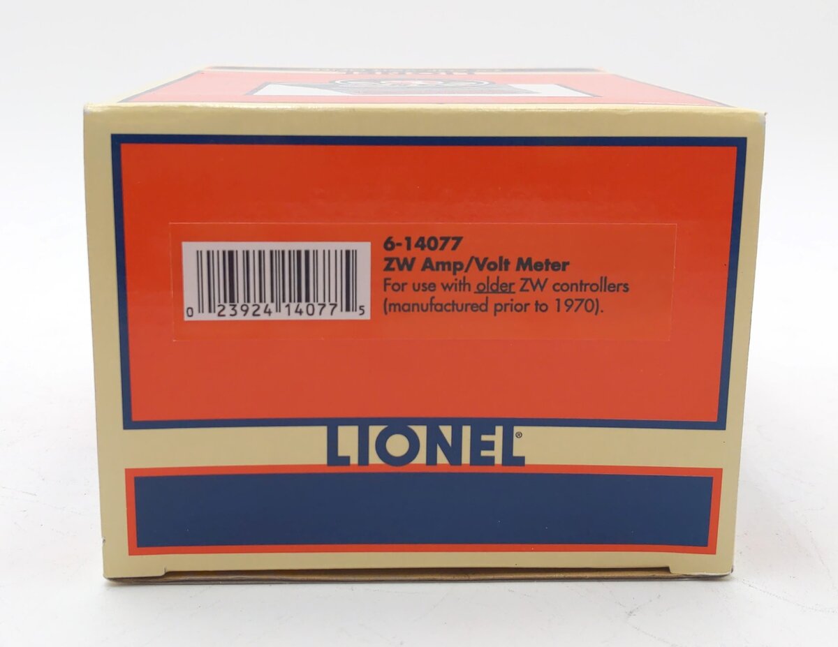 Lionel 6-14077 ZW Amp/Volt Meter (for older ZWs) VG/Box