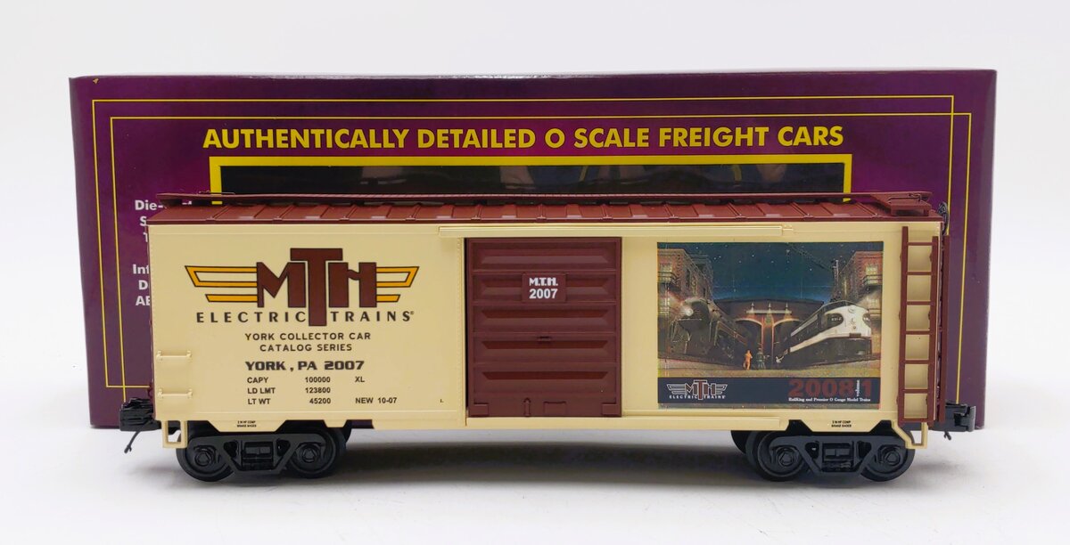 MTH 20-93404 O Gauge TCA Fall York 2007 40' Boxcar LN/Box
