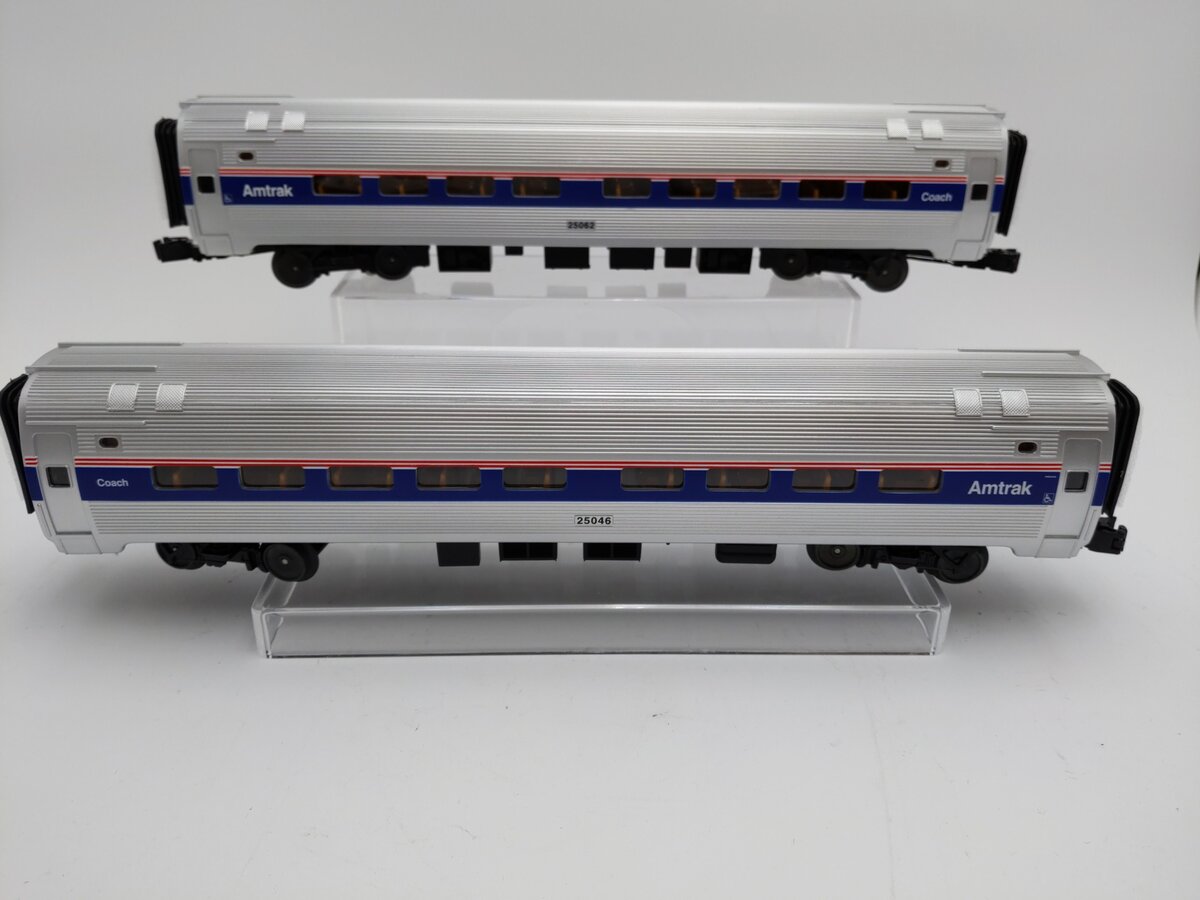 MTH 30-6530 O Amtrak O-31 Amfleet Phase 4 Coach Set (Set of 2)