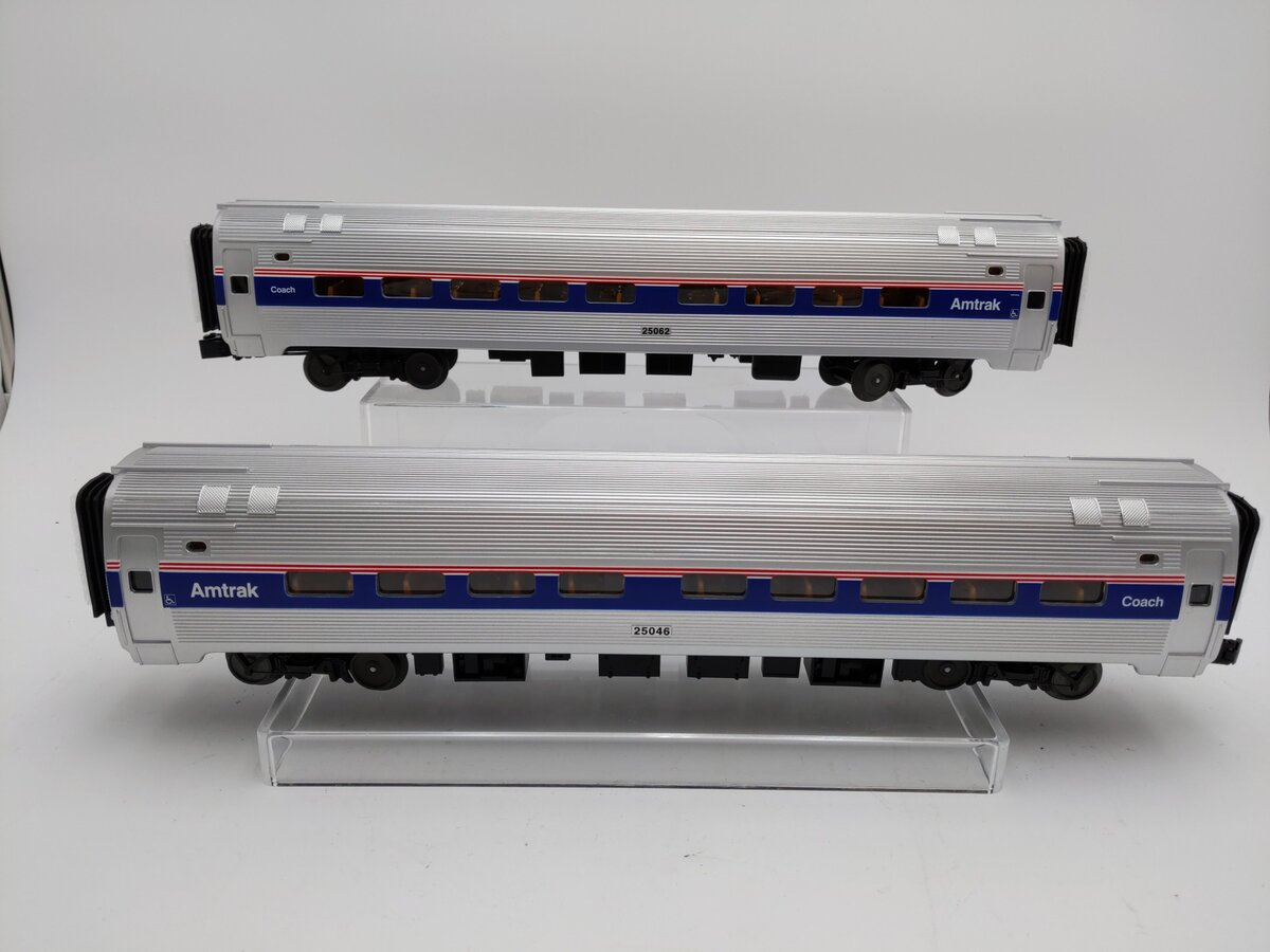 MTH 30-6530 O Amtrak O-31 Amfleet Phase 4 Coach Set (Set of 2)