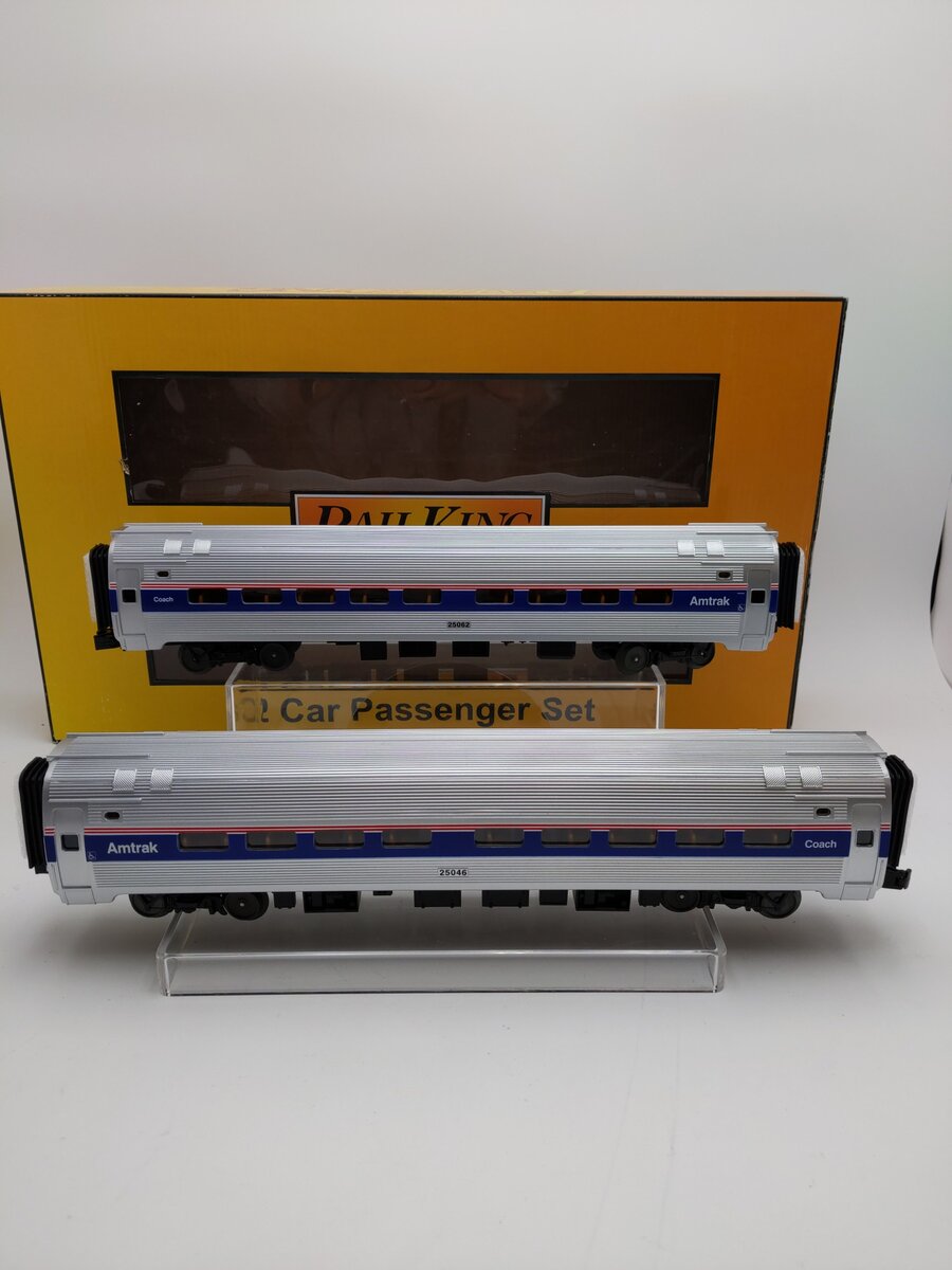 MTH 30-6530 O Amtrak O-31 Amfleet Phase 4 Coach Set (Set of 2)