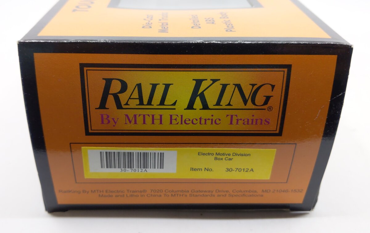 MTH 30-7012A O Gauge Electro Motive Division EDMX Boxcar #20677 LN/Box
