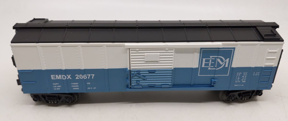MTH 30-7012A O Gauge Electro Motive Division EDMX Boxcar #20677 LN/Box