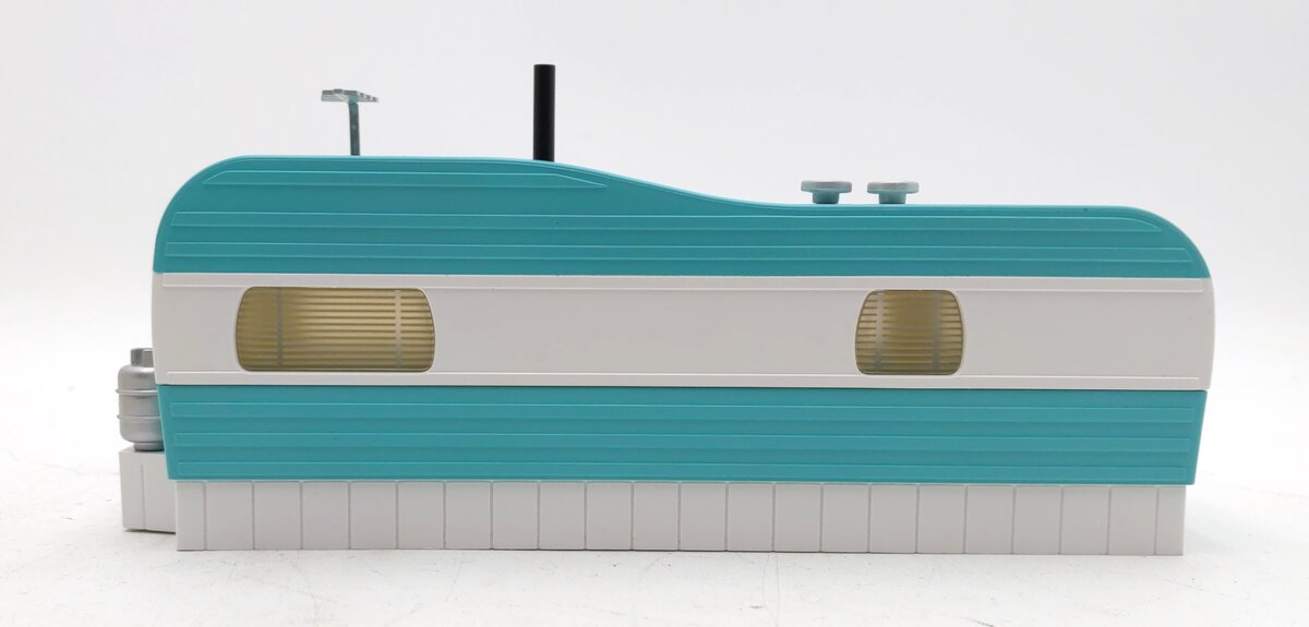 MTH 30-90108 O Gauge Turquoise & White Mobile Home