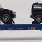MTH 30-76270 O Gauge CSX Flat w/2 Black H2 Hummers