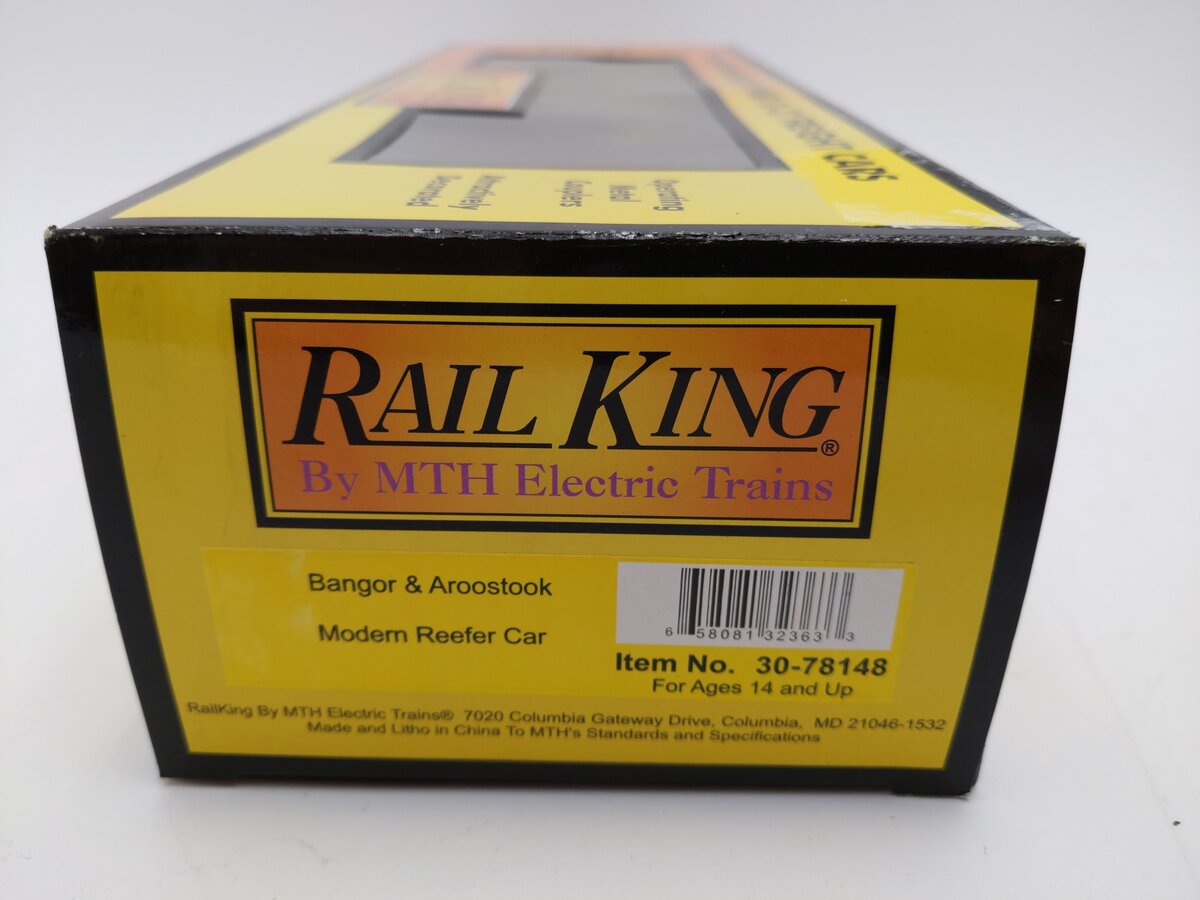 MTH 30-78148 O Gauge Bangor & Aroostook Modern Reefer Car #6000