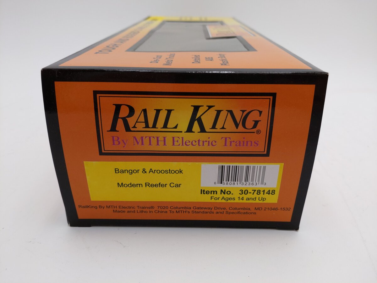 MTH 30-78148 O Gauge Bangor & Aroostook Modern Reefer Car #6000