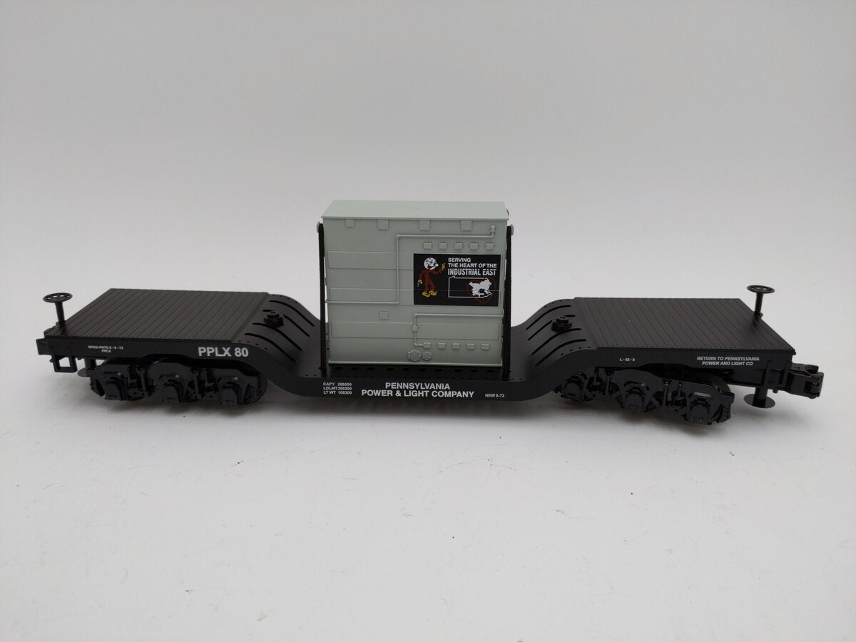 MTH 30-76482 O PP&L Dep.Center Flatcar w/Transformer